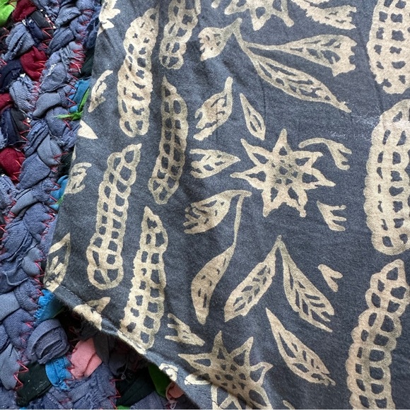 Pendleton Slate Blue & Tan Hawaiian Button Up Camp Shirt Mens Size Medium Summer - Picture 13 of 16